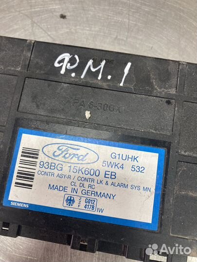 Блок управления двигателем ford mondeo 1