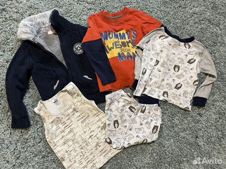 Пакет вещей для мальчика 2-3 года