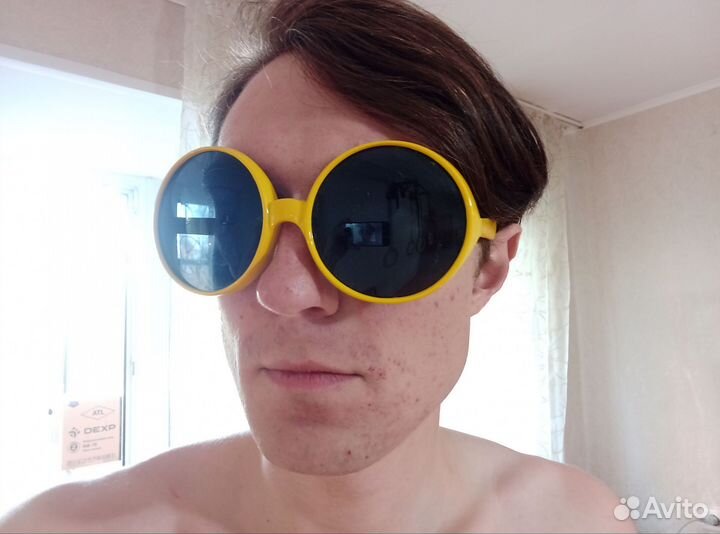 Очки прикол, огромные солнцезащитные