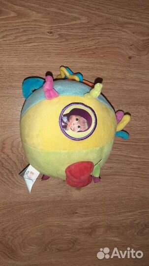 Мяч плюшевый-погремушка