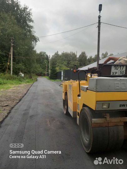 Укладка асфальта, ас крошка