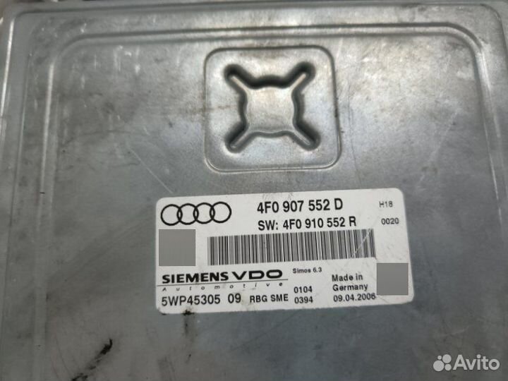 Блок управления двигателя Audi A6 4F BDW 2.4 2006