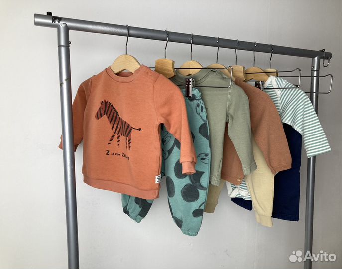 Фирменные вещи пакетом мальчику 68-74 hm zara