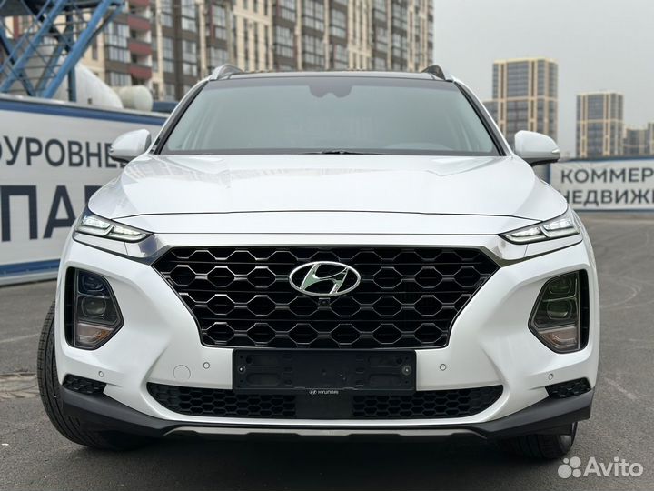 Hyundai Santa Fe 2.0 AT, 2018, 100 000 км