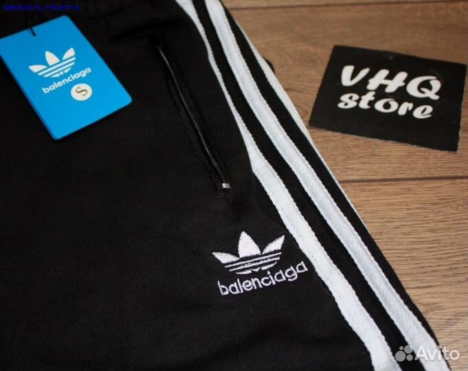 Широкие штаны Adidas x Balenciaga (Арт.72599)