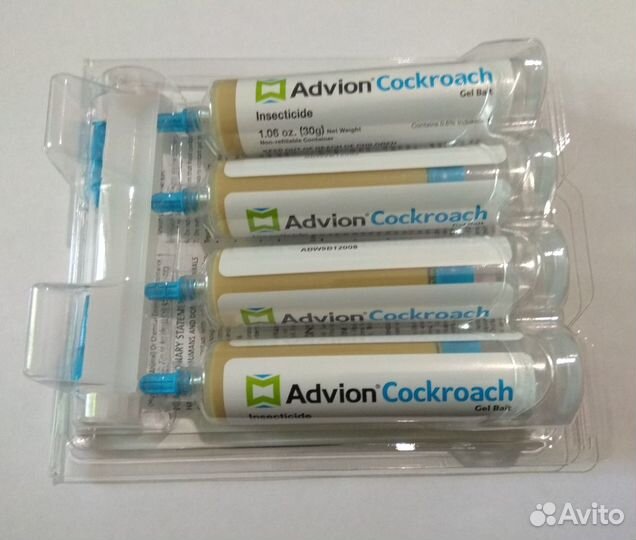 Advion cockroach за 4 штуки. Упаковка
