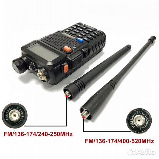 Рация трехдиапазонная Baofeng UV-5R III Band Новые