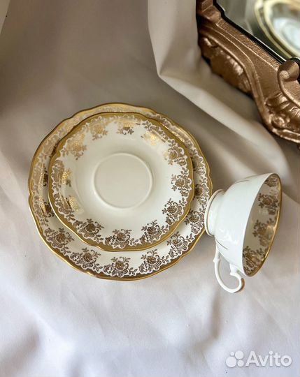 Чайное трио фарфор винтаж Weisswasser Германия