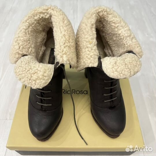 Ботильоны зимние натуральная кожа