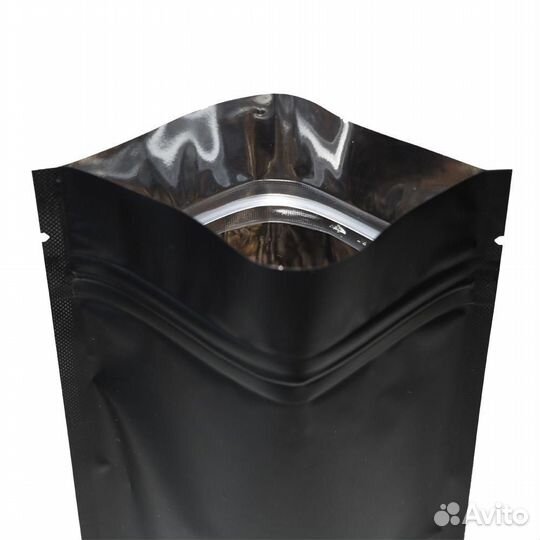 Пакет Дой пак пп черный с овальным окном 105*190