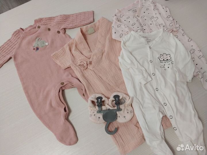 Большой пакет одежды для малышки