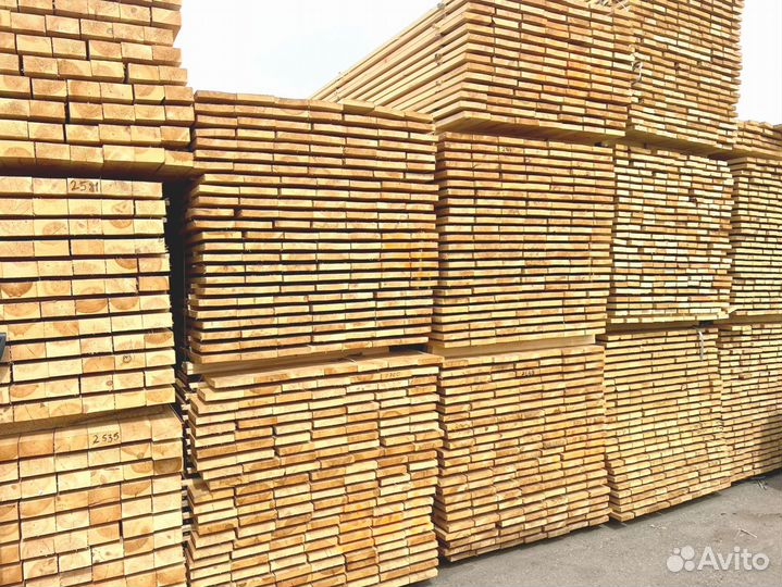 Доска обрезная 25х100х6000мм от производителя