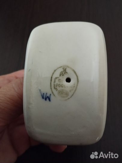 Фарфоровая фигурка Лошадка-качалка Гжель