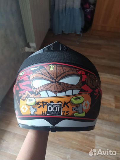 Кроссовый шлем с очками