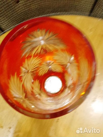 Ваза рубиновое стекло СССР