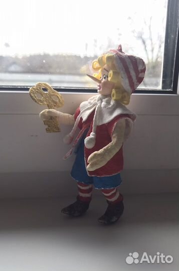 Ватная, елочная игрушка, ручной работы