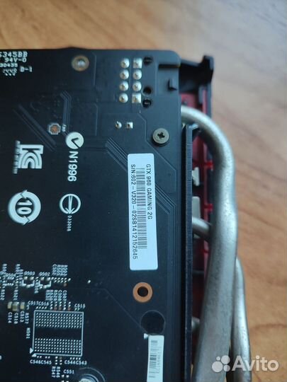 Видеокарта msi GTX 960 gaming 2G