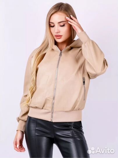 Куртка женская/кожаная/косуха/кожанка р L