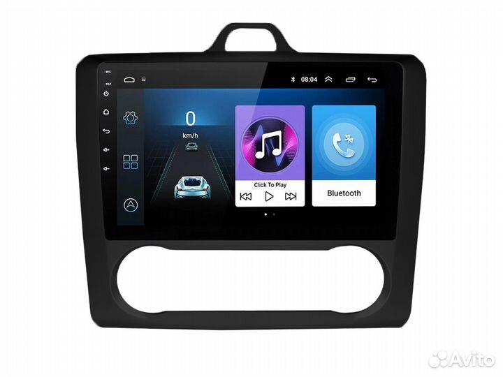 Магнитола Ford Focus 2 черная Android