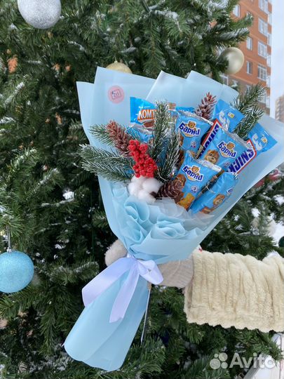 Подарок сладкий букет из конфет