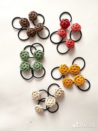 Резинки для волос из бумажной лозы