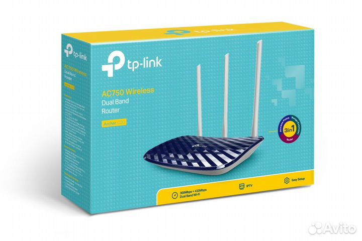 Wifi роутер TP-Link Archer C20 AC750
