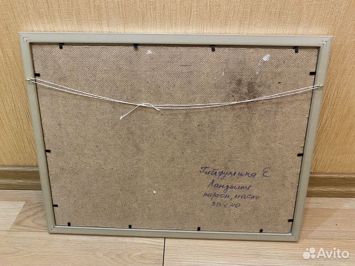 Картина маслом на холсте на картоне 40x30