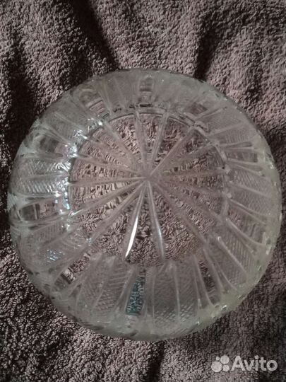 Ваза для фруктов, салатник, хрусталь СССР