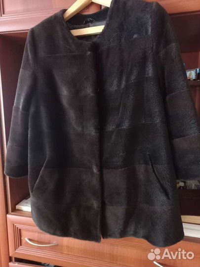Шуба женская щипанный бобёр 52-54р