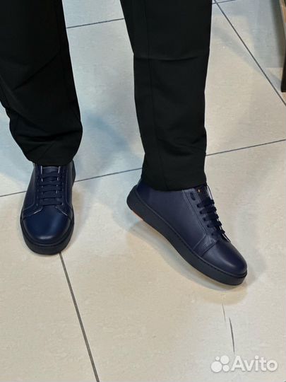 Кеды мужские santoni чёткие на ногах