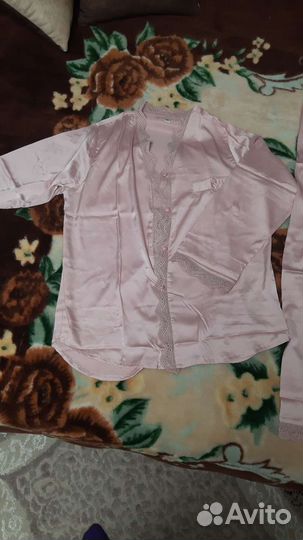 Пижама женская атласная шелковая