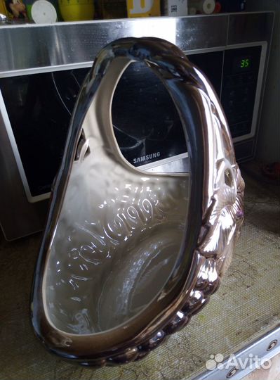 Большая, фарфоровая карзинка, для фруктов СССР