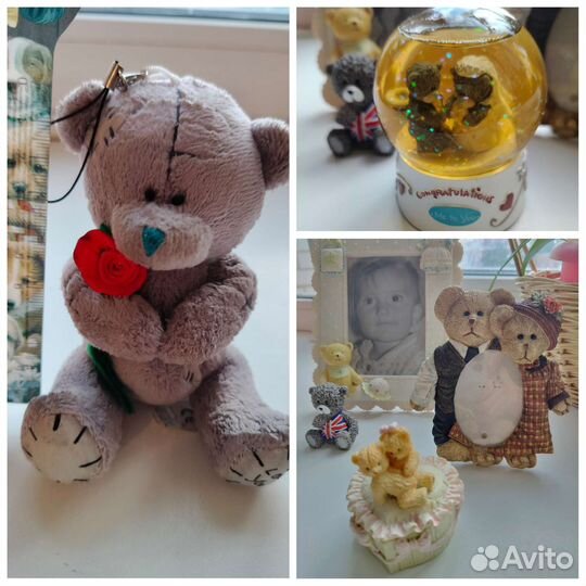 Мишка Тедди Me to you, снеж-й шар, рамка, статуэтк