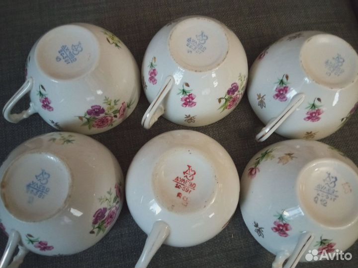 Чашки чайные Дулево