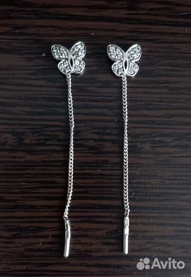 Серьги серебро 925