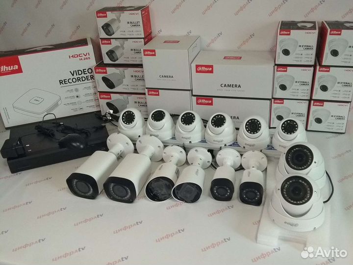 14 Камер видеонаблюдения 4Мп регистратор Dahua