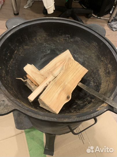 Казан чугунный с печью