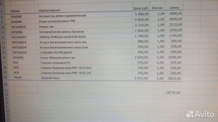 Запчасти на Мицубиси Пджеро Спорт 2 дизель 2.5
