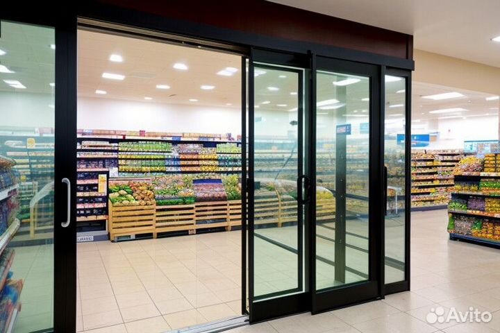 Раздвижные алюминиевые двери монтаж 34-48 часов