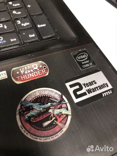 Игровой MSI 17 дюйм core I7 и GTX 850