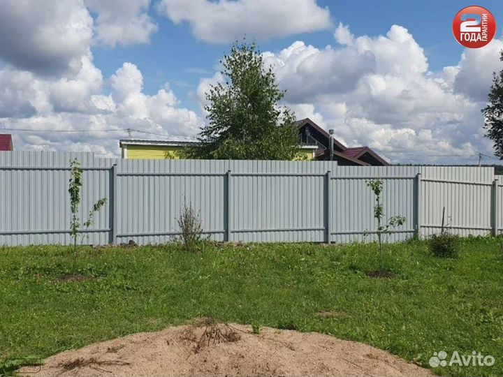 Забор из профнастила под ключ