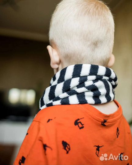 Детский шарф полосатый