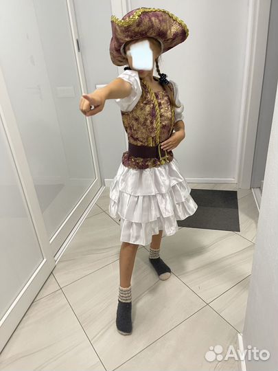 Костюм пиратки для девочки 134