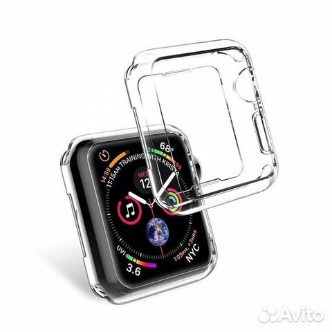 Силиконовый чехол для Apple Watch 38mm, проз-ый