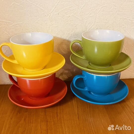 Чашка с блюдцем новая