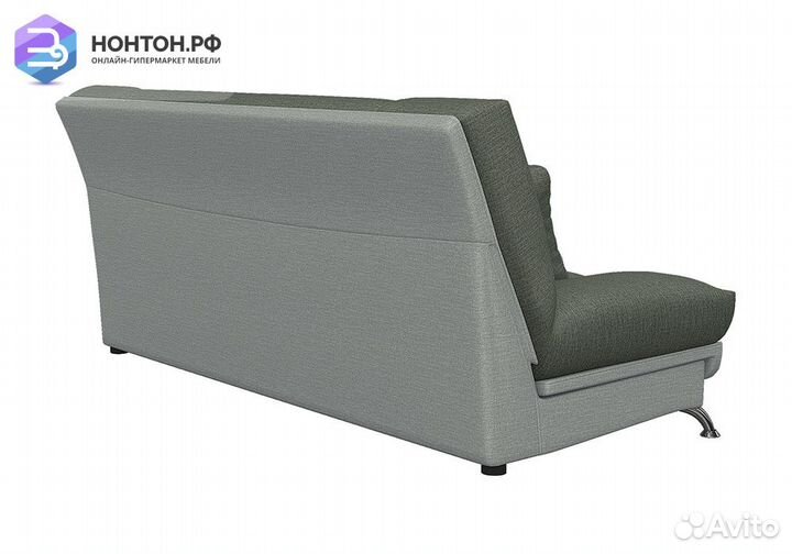 Диван книжка Вега-16 темно-серый / серый