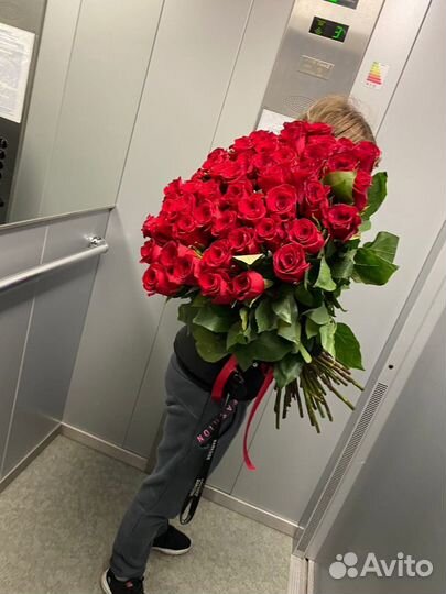 Розы 51 штука 80 см