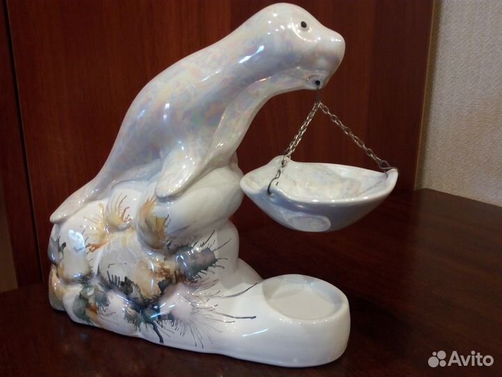 Аромалампа,фарфоровая,перламутровая 