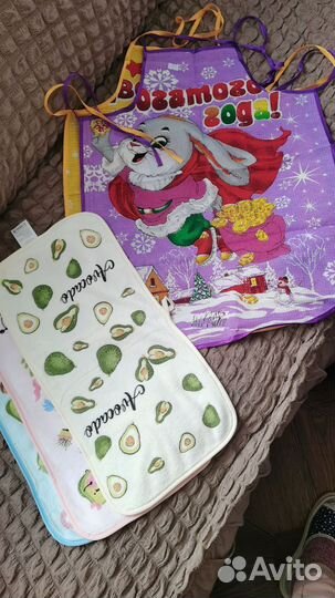 Кухонное полотенце 3шт и фартук 2 шт