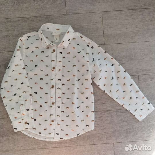 Рубашки на мальчика 110-116 next, hm